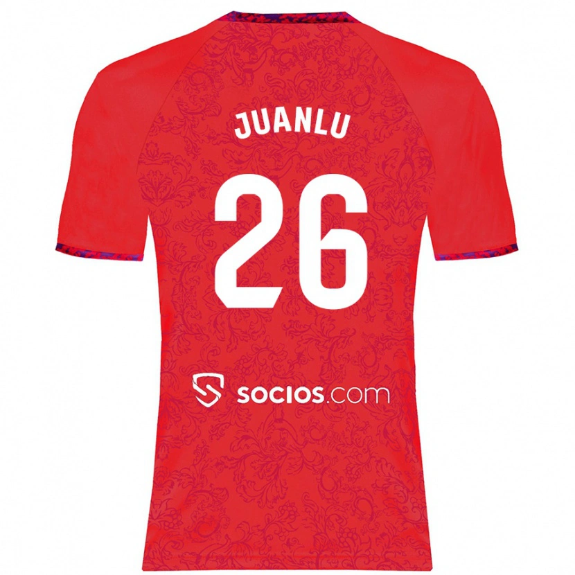 Danxen Kid Juanlu Sánchez #26 Red Away Jersey 2024/25 T-Shirt