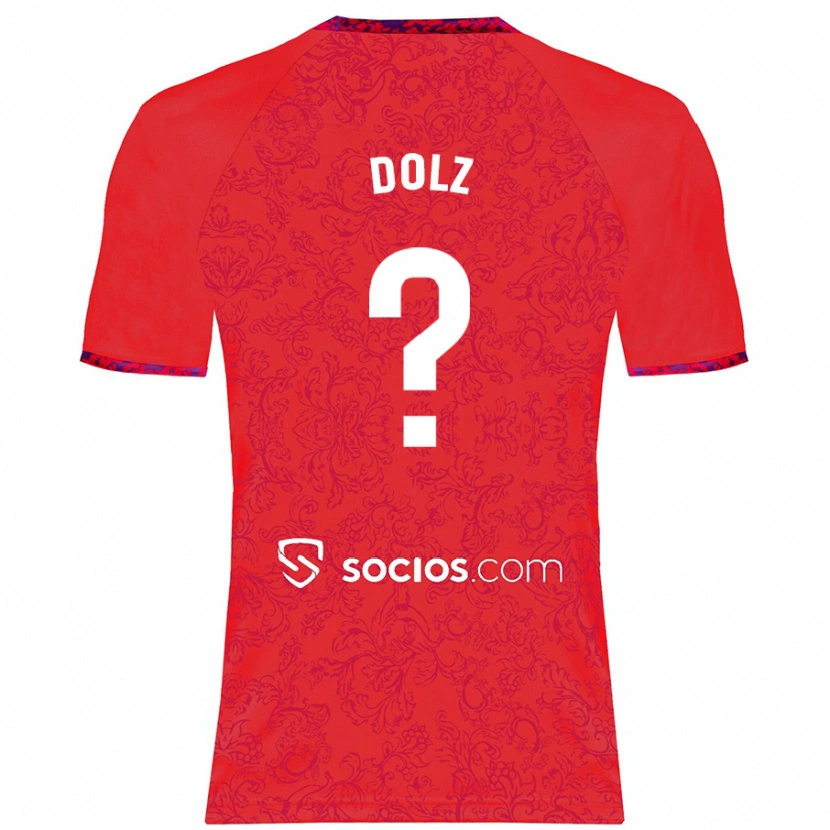 Danxen Kid Marc Dolz #0 Red Away Jersey 2024/25 T-Shirt