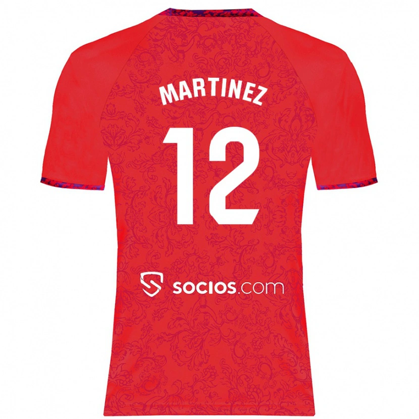 Danxen Kid Gabri Martinez #12 Red Away Jersey 2024/25 T-Shirt