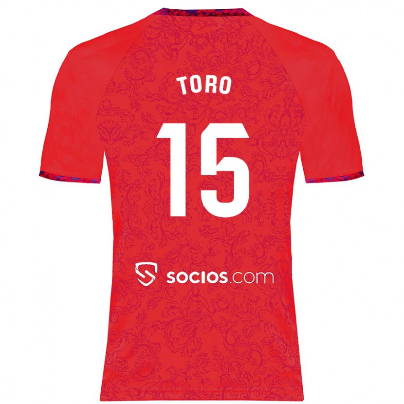 Danxen Kid Juanan Toro #15 Red Away Jersey 2024/25 T-Shirt