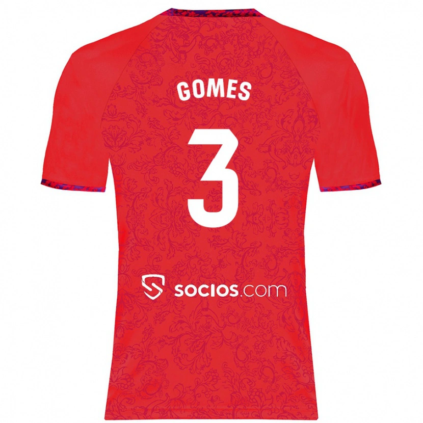 Danxen Kid Diana Gomes #3 Red Away Jersey 2024/25 T-Shirt