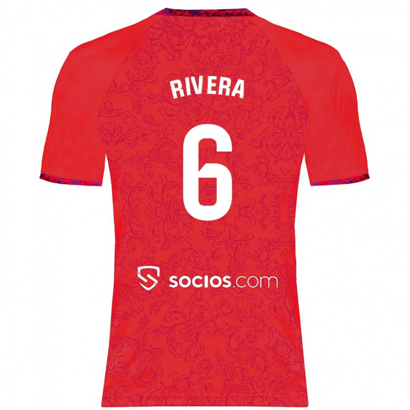 Danxen Kid Pablo Rivera #6 Red Away Jersey 2024/25 T-Shirt