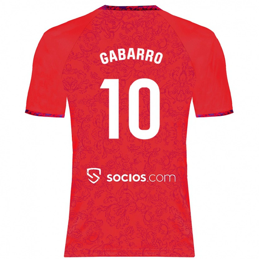 Danxen Kid María Inmaculada Gabarro Romero #10 Red Away Jersey 2024/25 T-Shirt