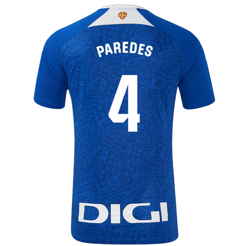 Danxen Kid Aitor Paredes #4 Royal Blue Away Jersey 2024/25 T-Shirt