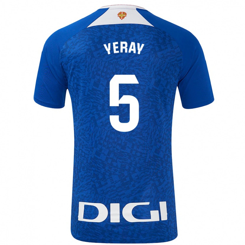 Danxen Kid Yeray Álvarez #5 Royal Blue Away Jersey 2024/25 T-Shirt