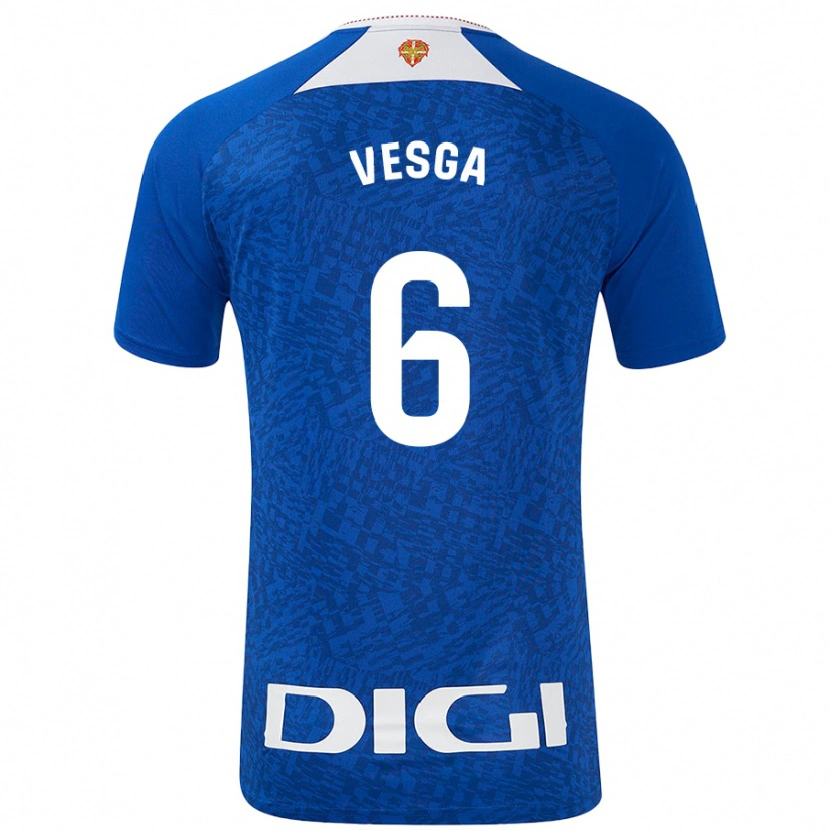 Danxen Kid Mikel Vesga #6 Royal Blue Away Jersey 2024/25 T-Shirt