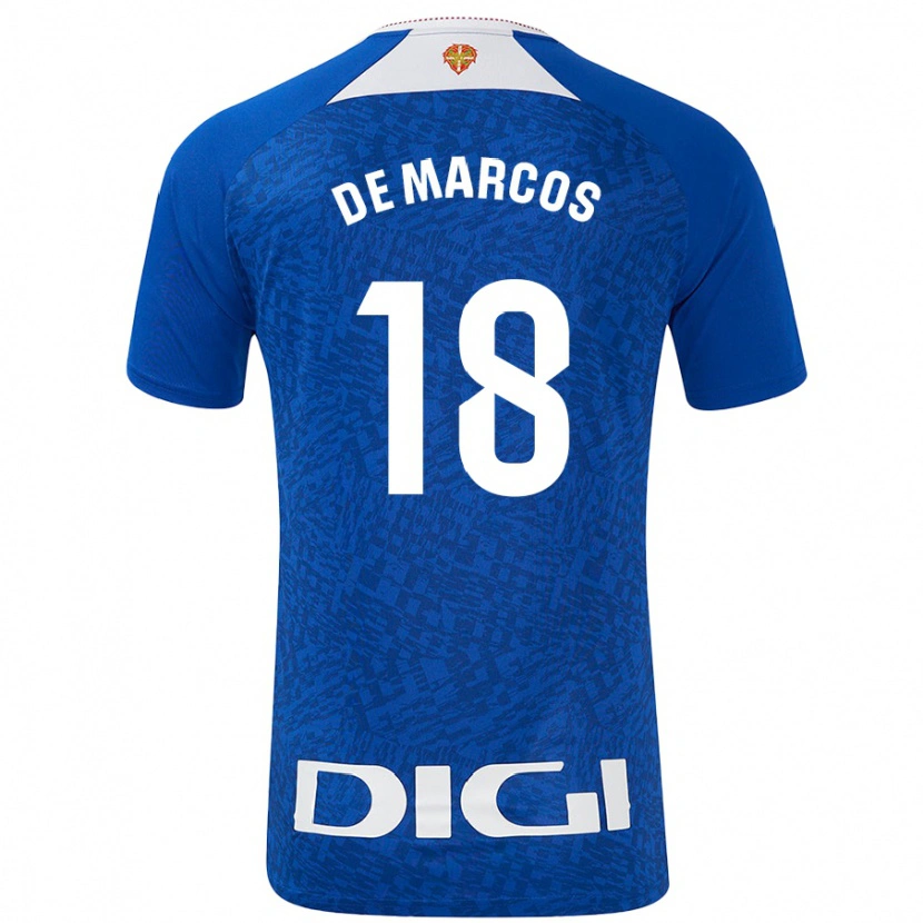 Danxen Kid Óscar De Marcos #18 Royal Blue Away Jersey 2024/25 T-Shirt