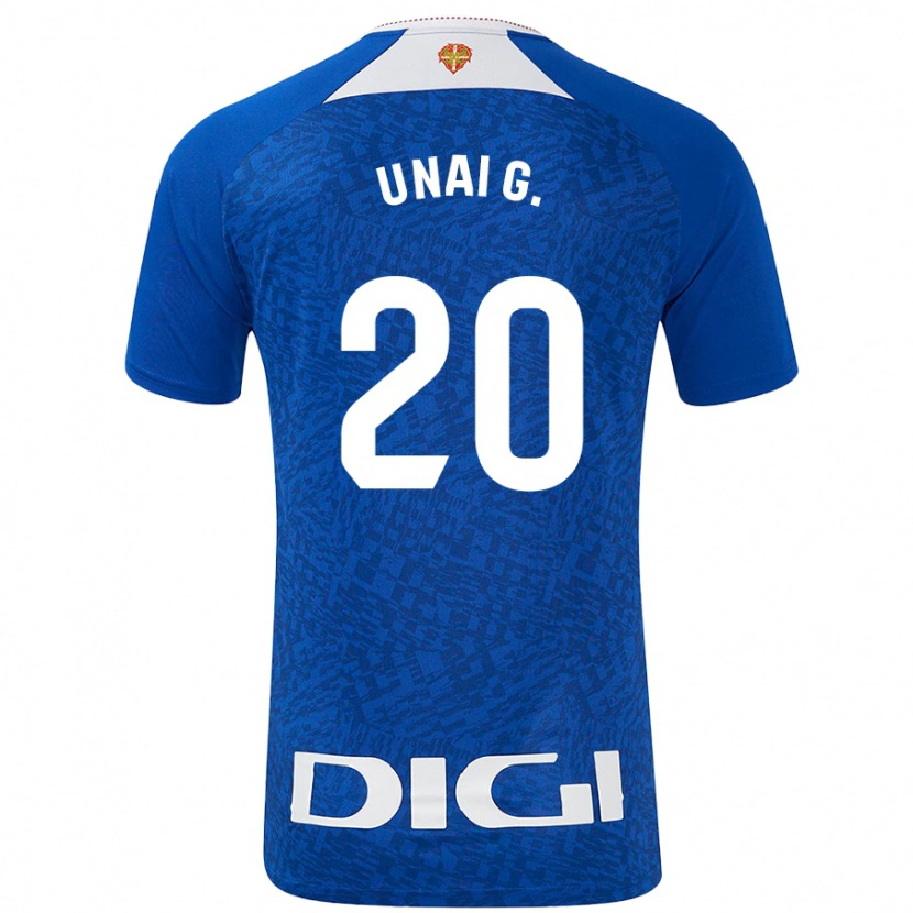 Danxen Kid Unai Gómez #20 Royal Blue Away Jersey 2024/25 T-Shirt