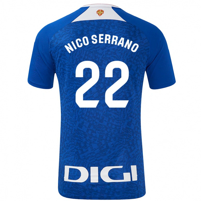 Danxen Kid Nico Serrano #22 Royal Blue Away Jersey 2024/25 T-Shirt