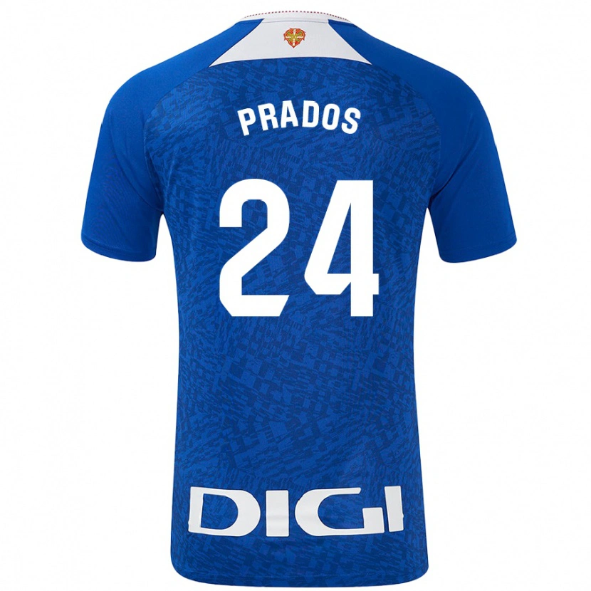 Danxen Kid Beñat Prados #24 Royal Blue Away Jersey 2024/25 T-Shirt