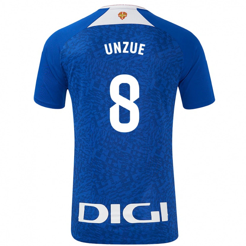 Danxen Kid Marta Unzué #8 Royal Blue Away Jersey 2024/25 T-Shirt