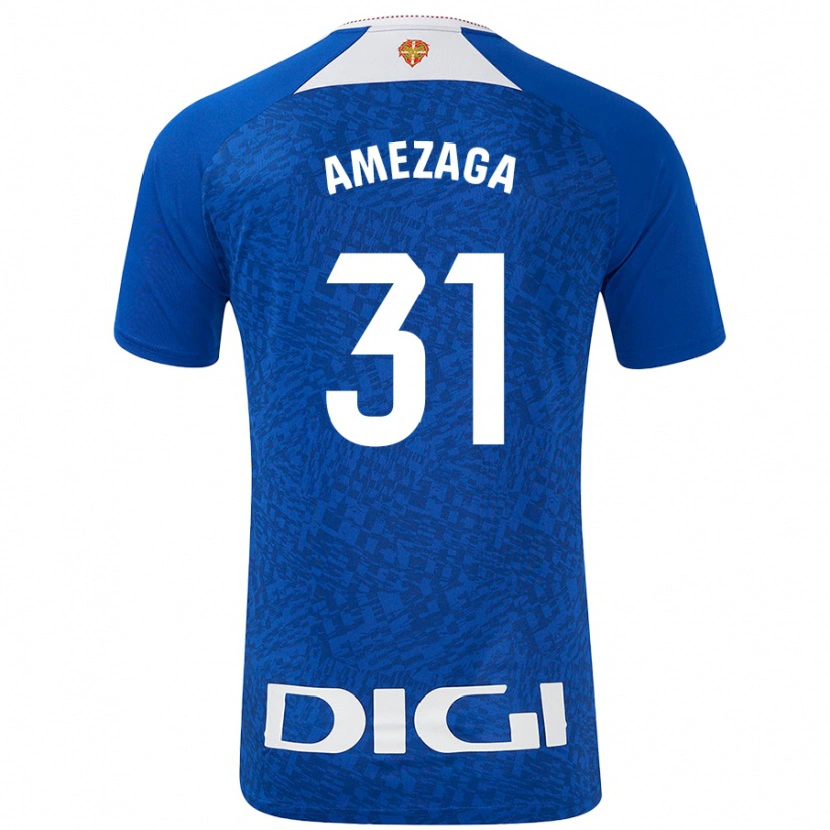 Danxen Kid Jone Amezaga #31 Royal Blue Away Jersey 2024/25 T-Shirt