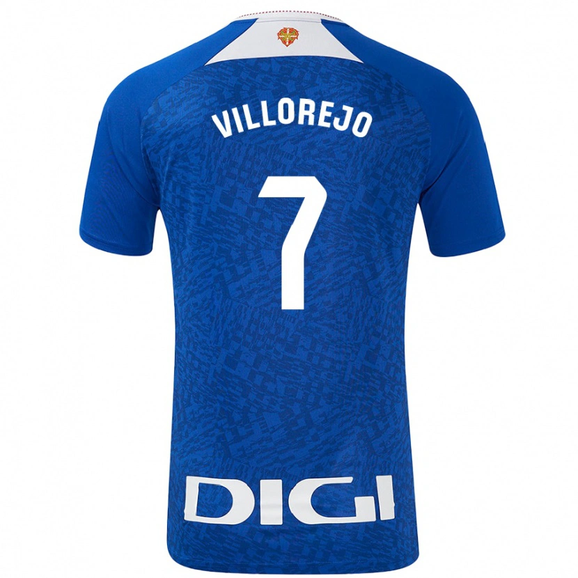 Danxen Kid Ardaitz Villorejo #7 Royal Blue Away Jersey 2024/25 T-Shirt