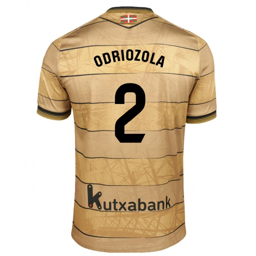 Danxen Kid Álvaro Odriozola #2 Brown Away Jersey 2024/25 T-Shirt