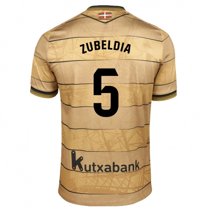 Danxen Kid Igor Zubeldia #5 Brown Away Jersey 2024/25 T-Shirt