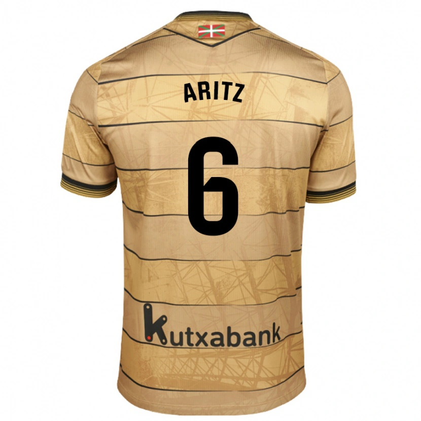 Danxen Kid Aritz Elustondo #6 Brown Away Jersey 2024/25 T-Shirt