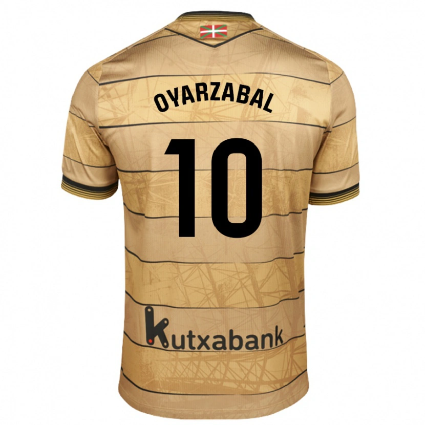 Danxen Kid Mikel Oyarzabal #10 Brown Away Jersey 2024/25 T-Shirt