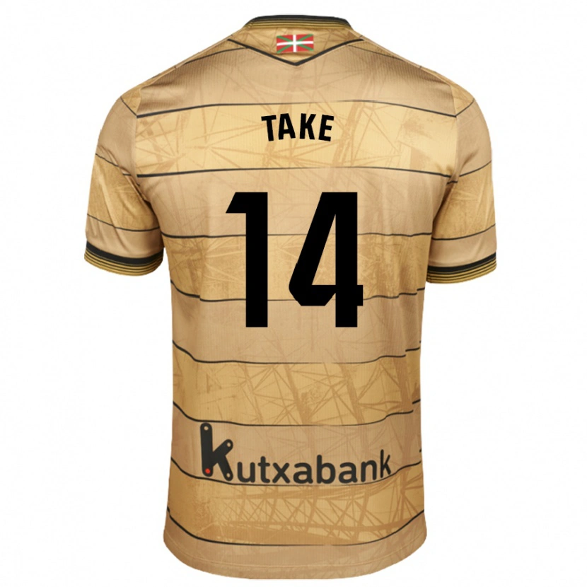 Danxen Kid Takefusa Kubo #14 Brown Away Jersey 2024/25 T-Shirt