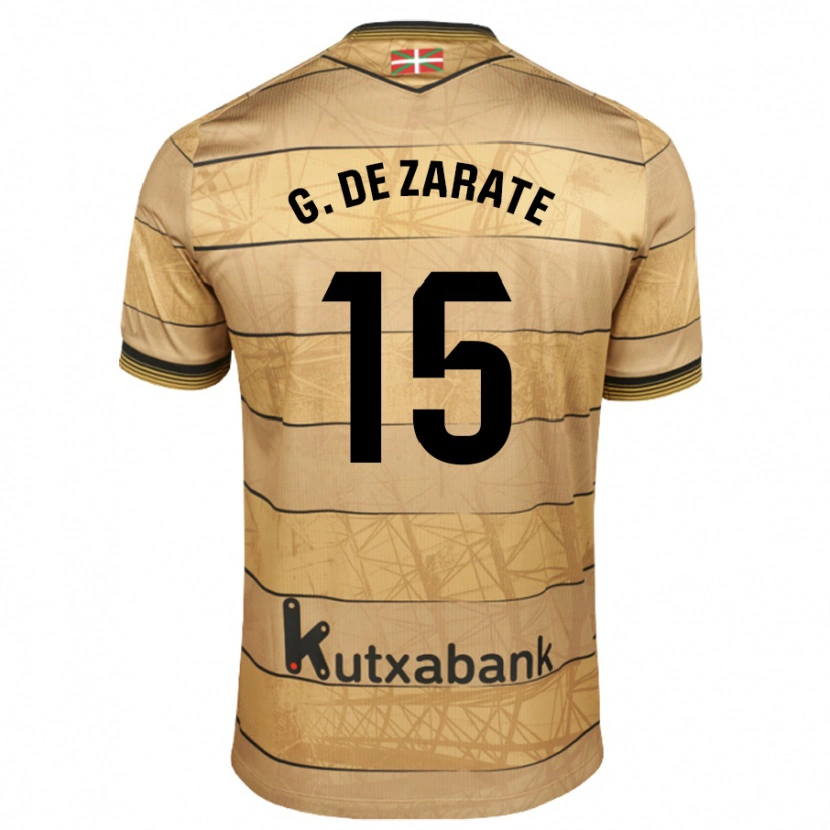 Danxen Kid Urko González De Zarate #15 Brown Away Jersey 2024/25 T-Shirt