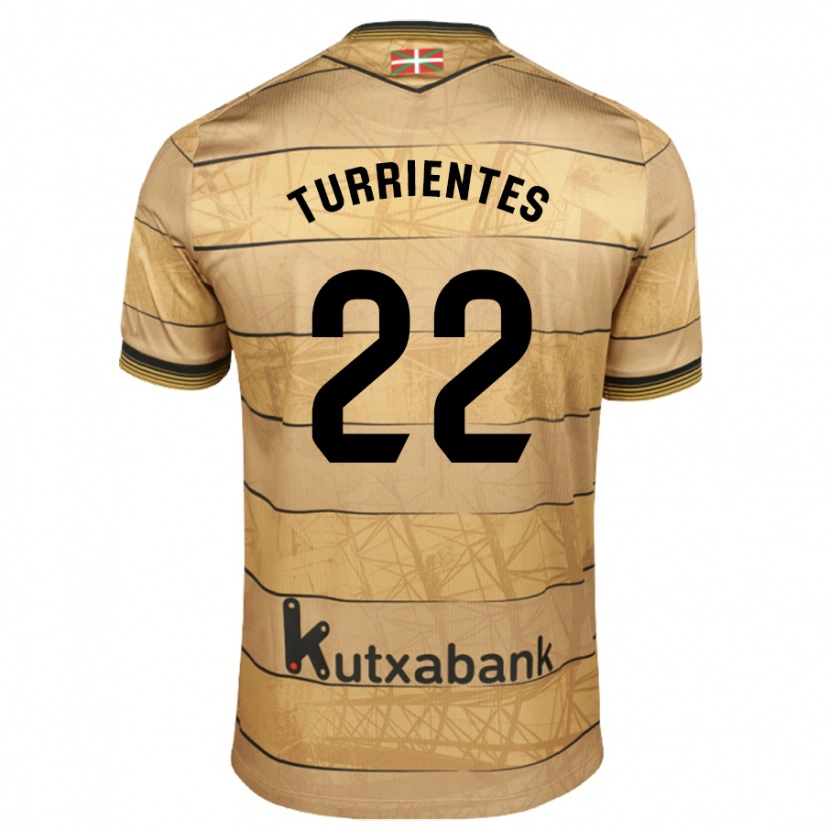 Danxen Kid Beñat Turrientes #22 Brown Away Jersey 2024/25 T-Shirt