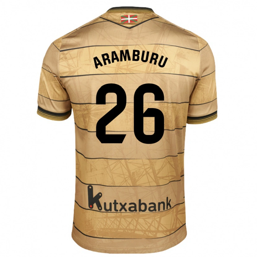 Danxen Kid Jon Aramburu #26 Brown Away Jersey 2024/25 T-Shirt