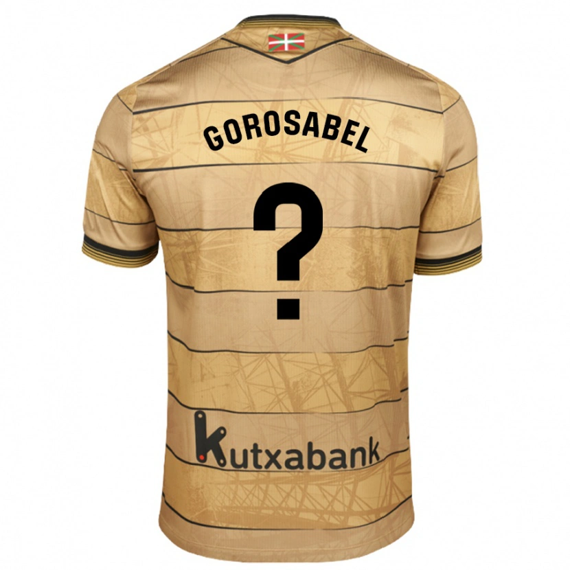 Danxen Kid Gorka Gorosabel #0 Brown Away Jersey 2024/25 T-Shirt