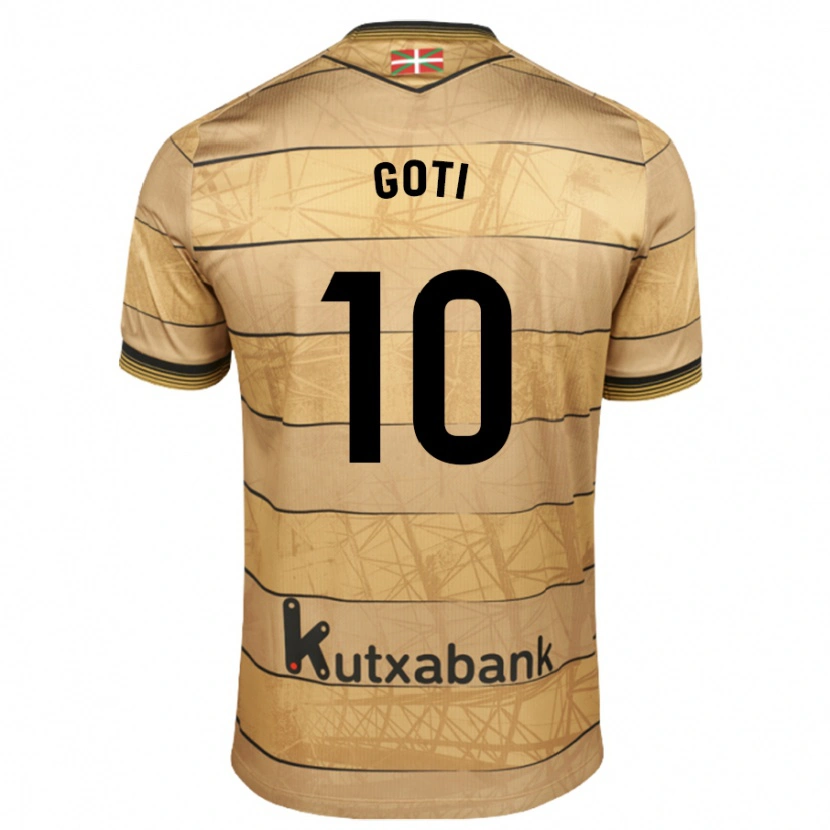 Danxen Kid Mikel Goti #10 Brown Away Jersey 2024/25 T-Shirt