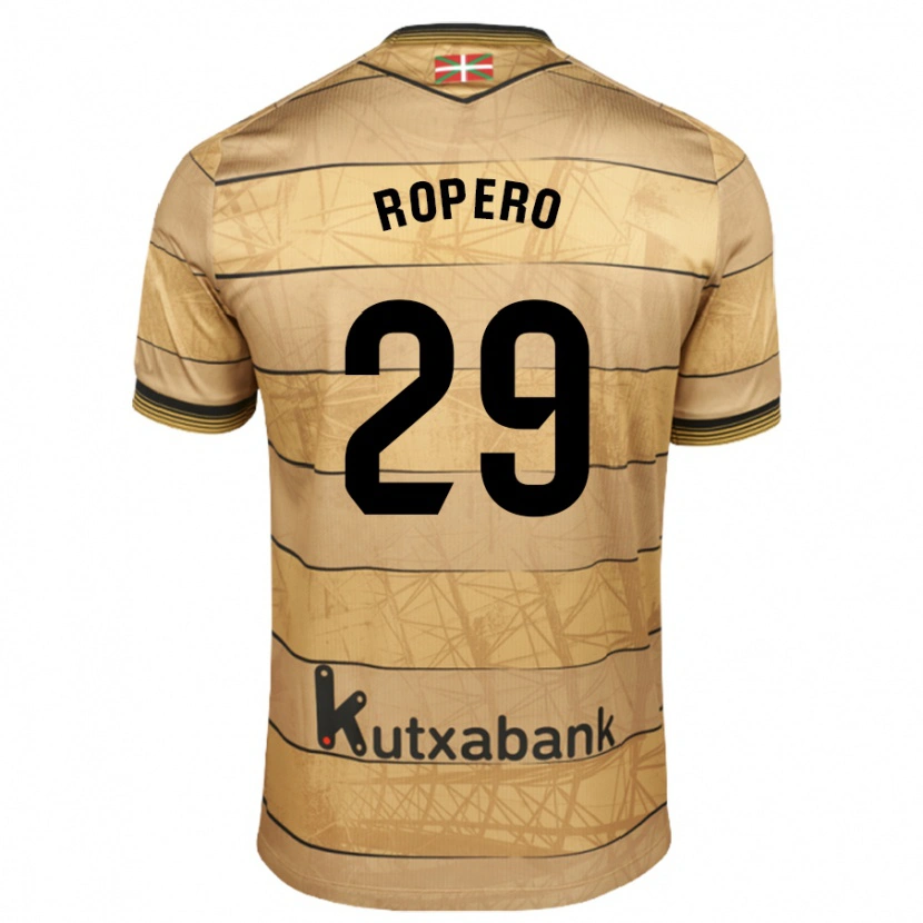 Danxen Kid Iker Ropero #29 Brown Away Jersey 2024/25 T-Shirt