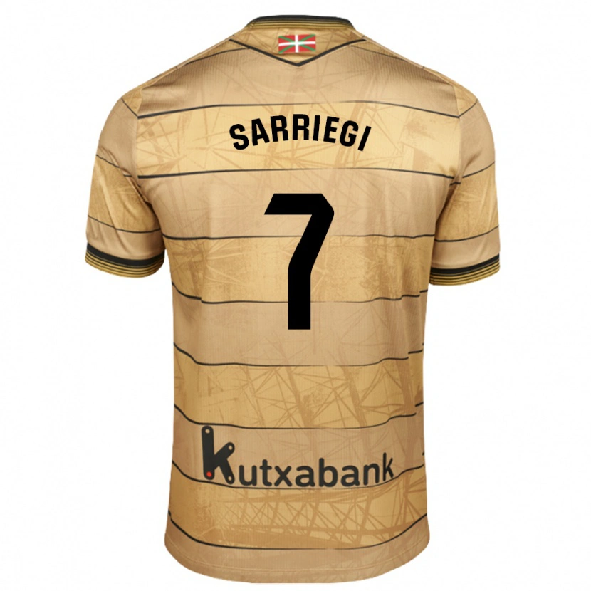 Danxen Kid Amaiur Sarriegi #7 Brown Away Jersey 2024/25 T-Shirt