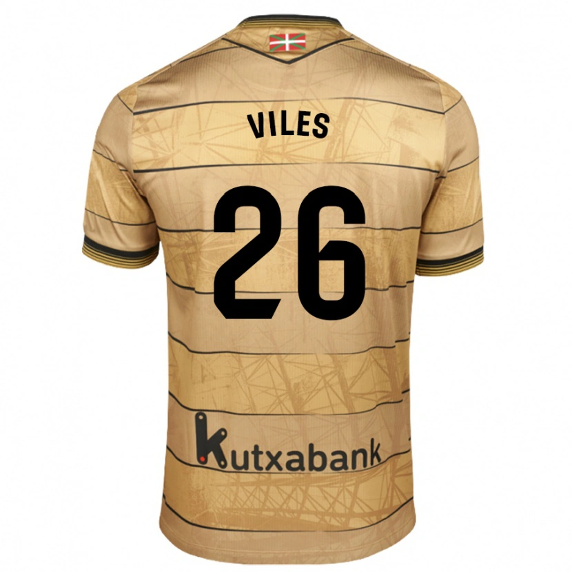 Danxen Kid Elene Viles #26 Brown Away Jersey 2024/25 T-Shirt