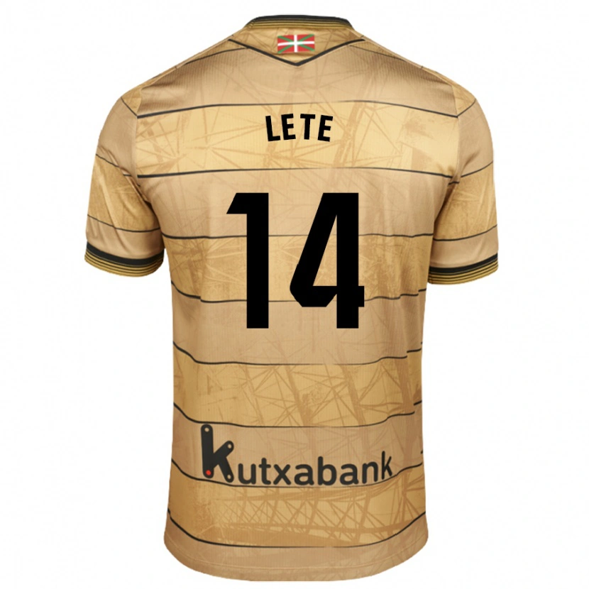 Danxen Kid Eñaut Lete #14 Brown Away Jersey 2024/25 T-Shirt