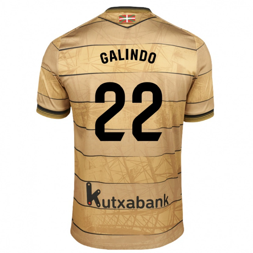 Danxen Kid Iker Galindo #22 Brown Away Jersey 2024/25 T-Shirt