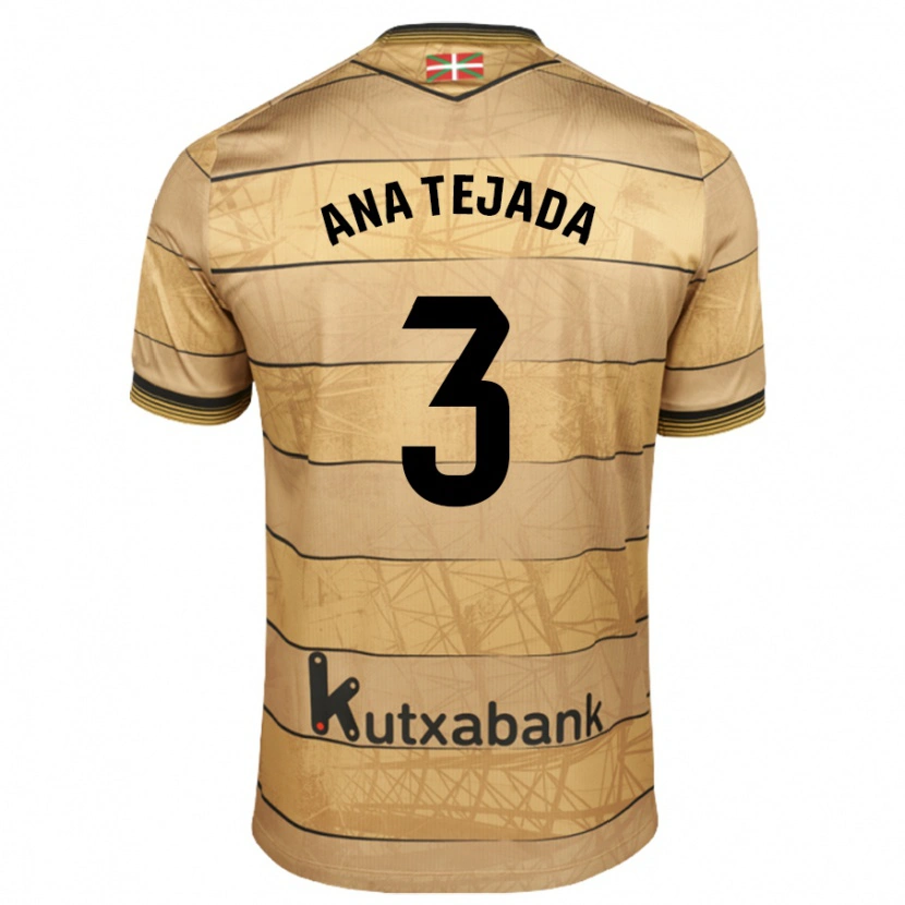 Danxen Kid Ana Tejada Jiménez #3 Brown Away Jersey 2024/25 T-Shirt