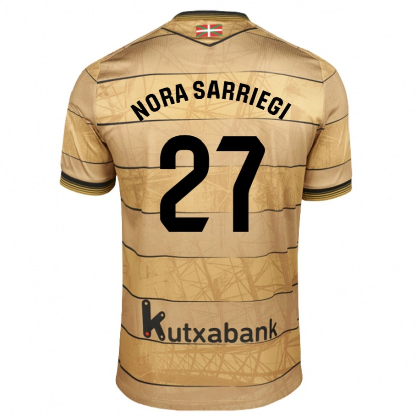 Danxen Kid Nora Sarriegi Galdos #27 Brown Away Jersey 2024/25 T-Shirt