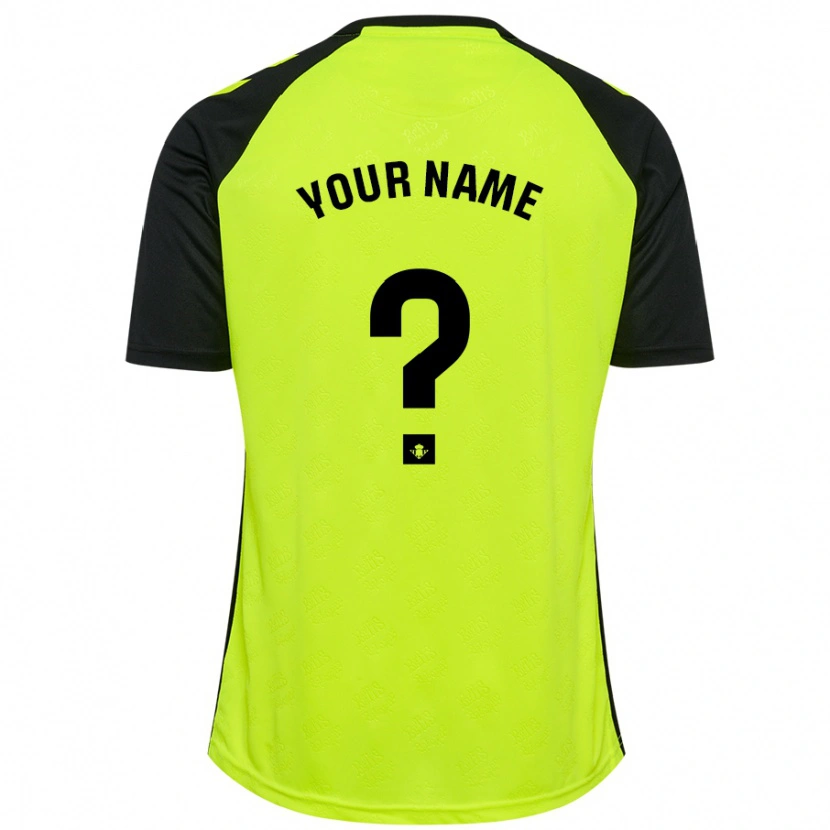 Danxen Kid Your Name #0 Fluorescent Yellow Black Away Jersey 2024/25 T-Shirt