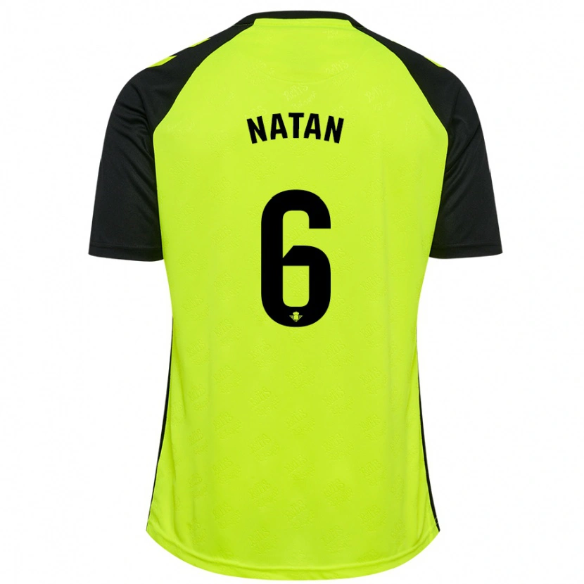 Danxen Kid Natan #6 Fluorescent Yellow Black Away Jersey 2024/25 T-Shirt