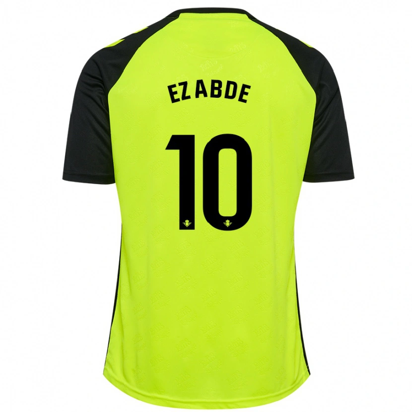 Danxen Kid Abde Ezzalzouli #10 Fluorescent Yellow Black Away Jersey 2024/25 T-Shirt