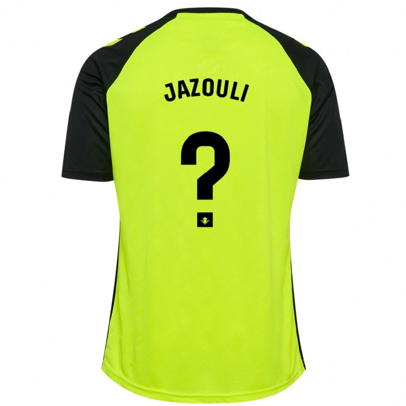 Danxen Kid Mohamed Jazouli #0 Fluorescent Yellow Black Away Jersey 2024/25 T-Shirt