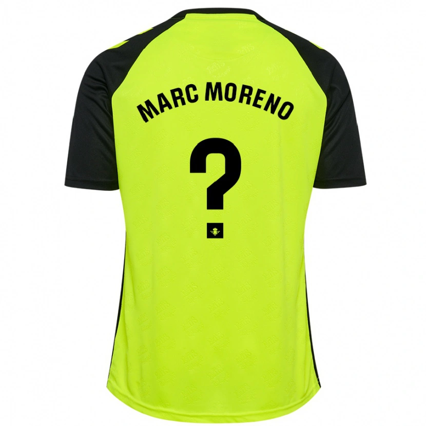 Danxen Kid Marc Moreno #0 Fluorescent Yellow Black Away Jersey 2024/25 T-Shirt