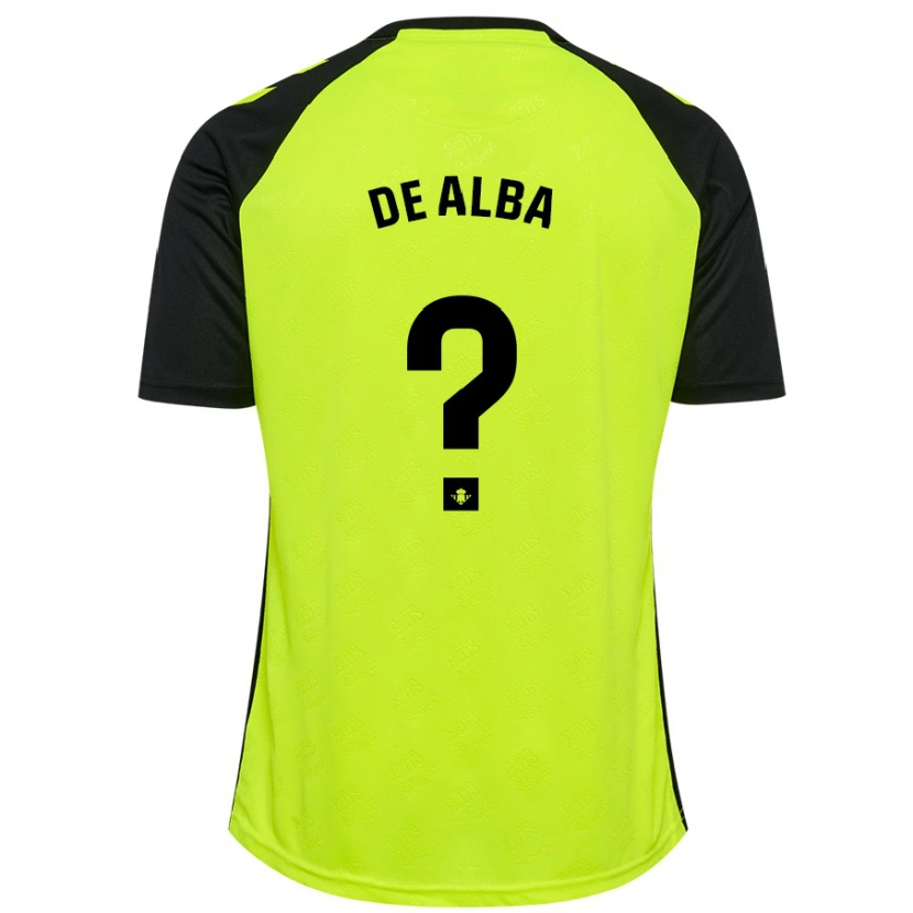 Danxen Kid Luismi De Alba #0 Fluorescent Yellow Black Away Jersey 2024/25 T-Shirt