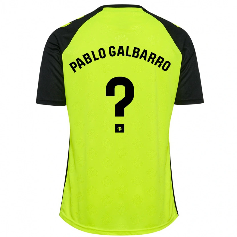 Danxen Kid Juan Pablo Galbarro #0 Fluorescent Yellow Black Away Jersey 2024/25 T-Shirt