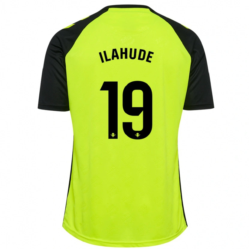 Danxen Kid Destiny Ilahude #19 Fluorescent Yellow Black Away Jersey 2024/25 T-Shirt