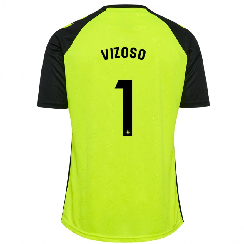 Danxen Kid Paula Vizoso #1 Fluorescent Yellow Black Away Jersey 2024/25 T-Shirt