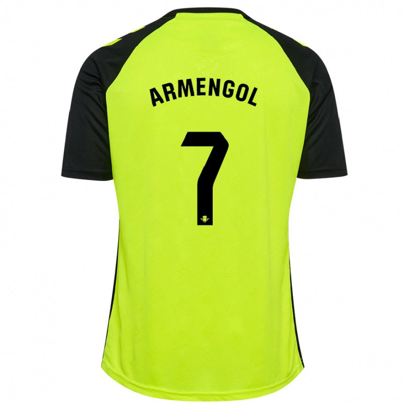 Danxen Kid Carla Armengol #7 Fluorescent Yellow Black Away Jersey 2024/25 T-Shirt