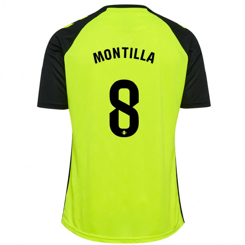 Danxen Kid Natalia Montilla #8 Fluorescent Yellow Black Away Jersey 2024/25 T-Shirt