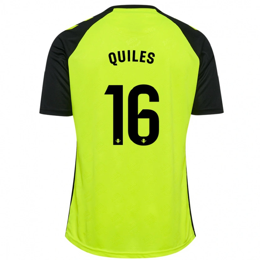 Danxen Kid Violeta García Quiles #16 Fluorescent Yellow Black Away Jersey 2024/25 T-Shirt