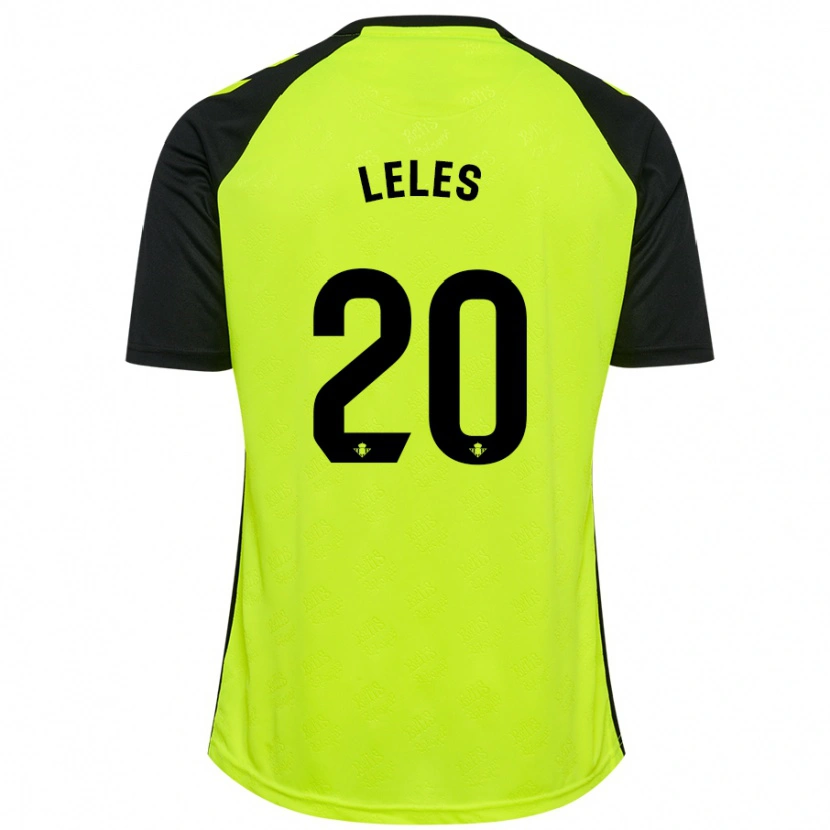 Danxen Kid Leles #20 Fluorescent Yellow Black Away Jersey 2024/25 T-Shirt