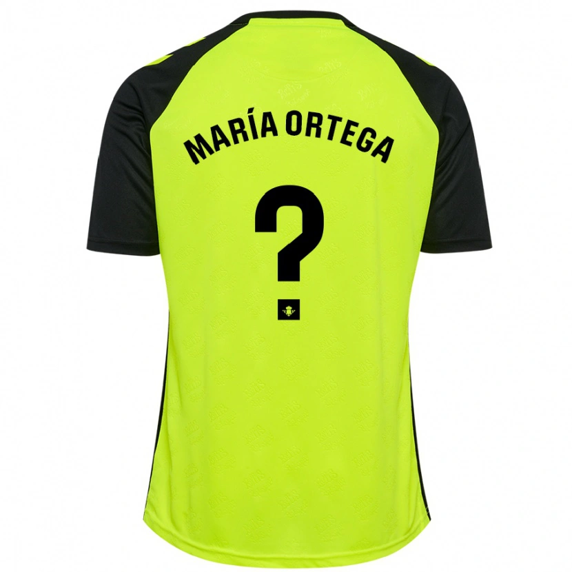 Danxen Kid José María Ortega #0 Fluorescent Yellow Black Away Jersey 2024/25 T-Shirt