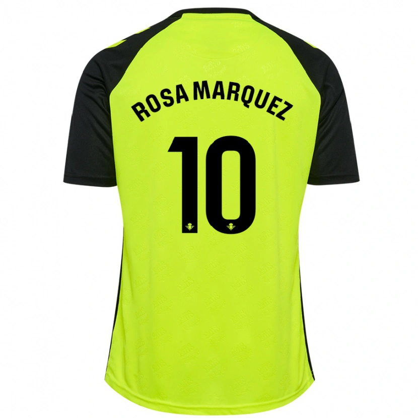 Danxen Kid Rosa Márquez Baena #10 Fluorescent Yellow Black Away Jersey 2024/25 T-Shirt