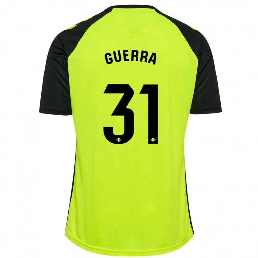 Danxen Kid Ana Guerra Morcillo #31 Fluorescent Yellow Black Away Jersey 2024/25 T-Shirt